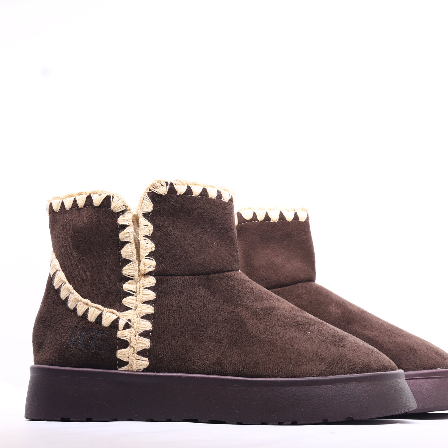 Fur Winter Boots Brown