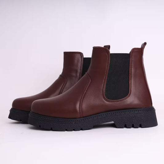 Stick Boots Burgundy