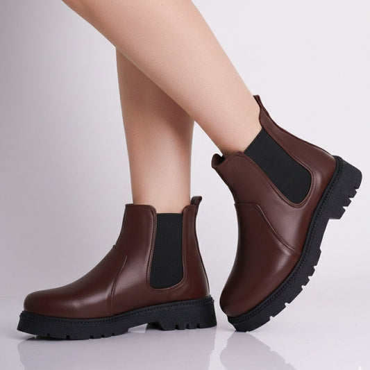 Stick Boots Burgundy