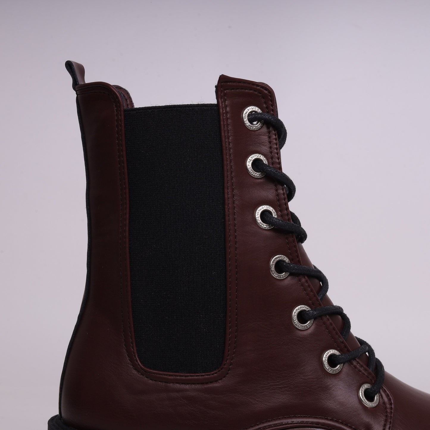 Combat Boots - Burgundy