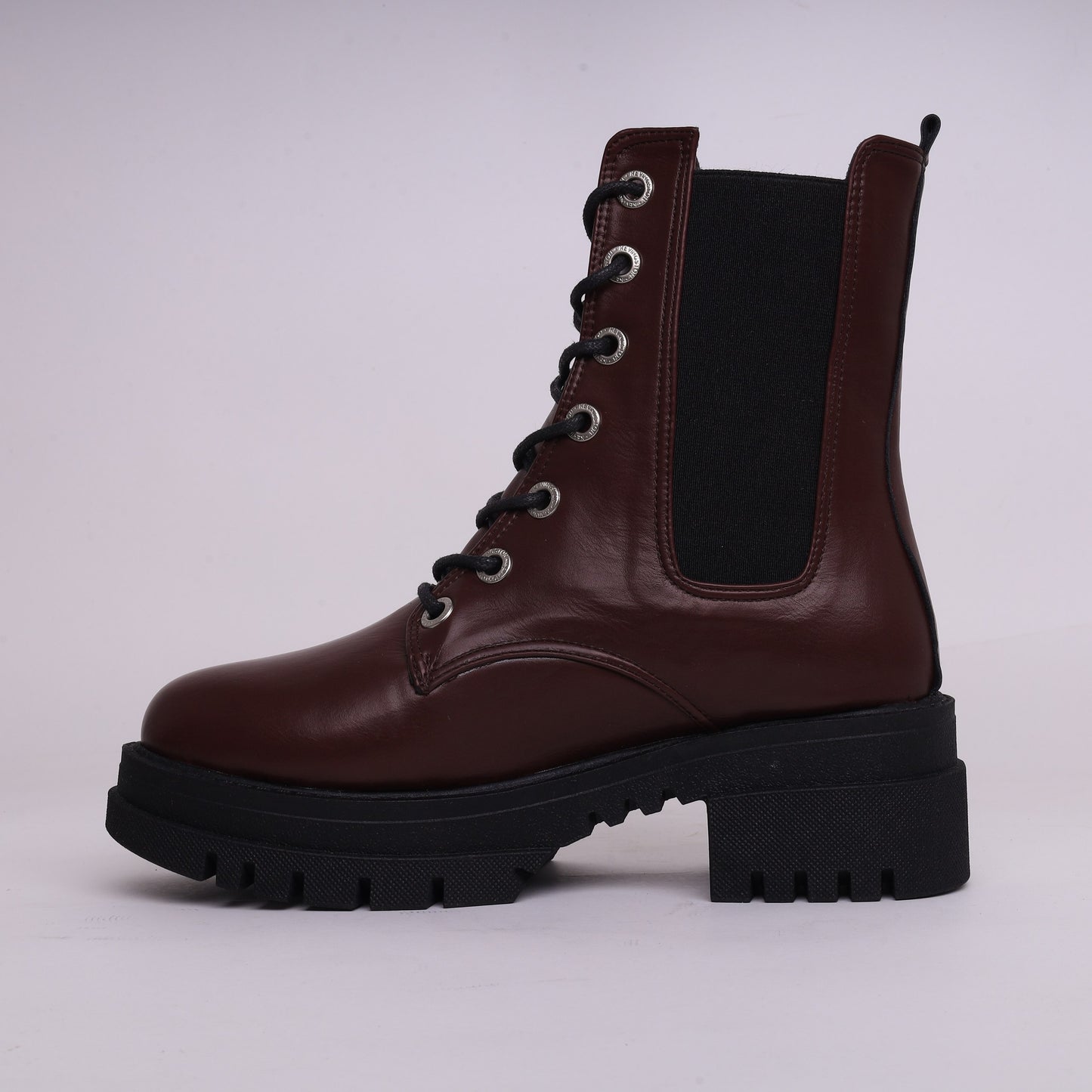 Combat Boots - Burgundy