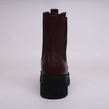 Combat Boots - Burgundy