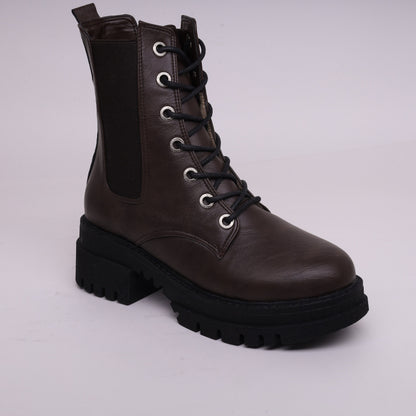 Combat Boots -  Brown