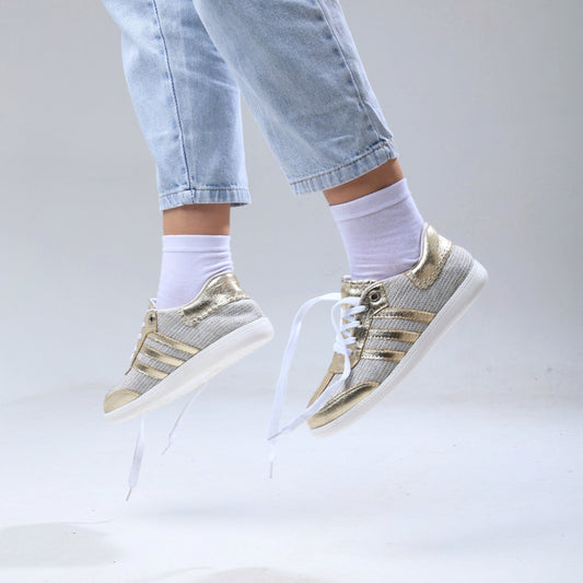 06-Flat Sneaker - golden