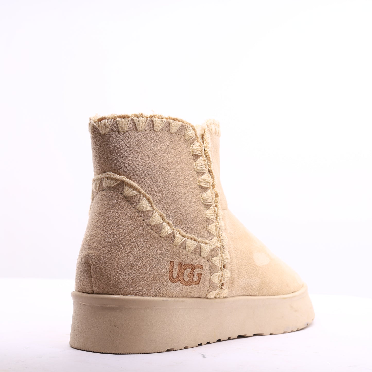 Fur Winter Boots Beige
