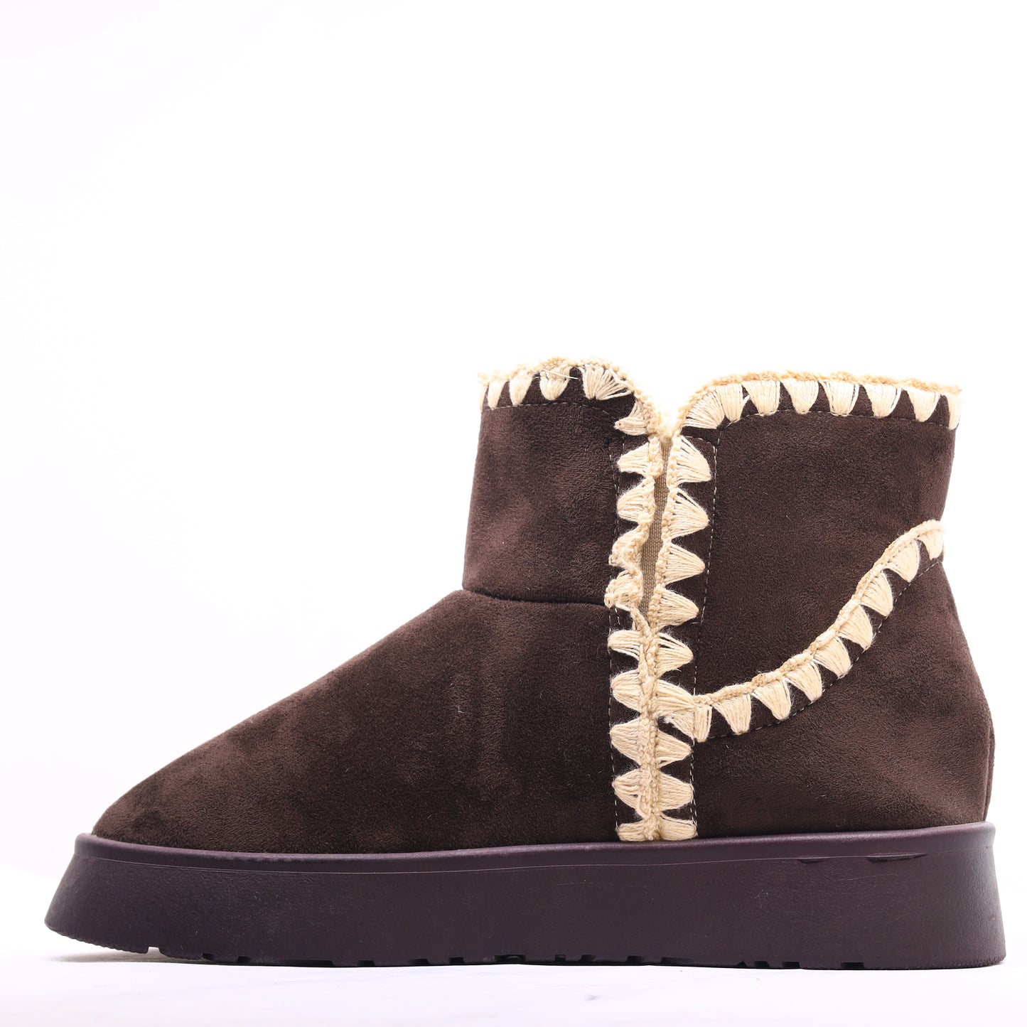 Fur Winter Boots Brown
