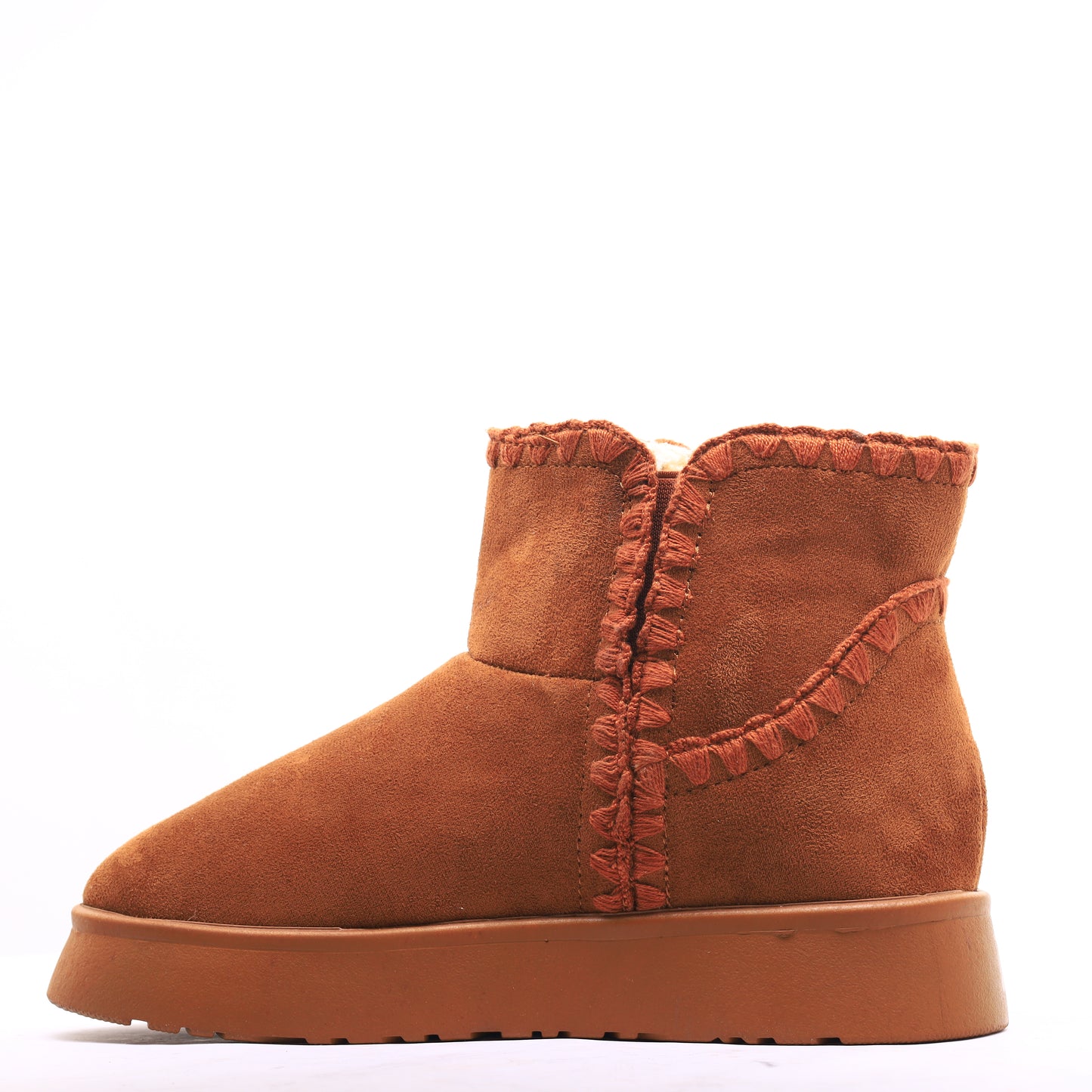 Fur Winter Boots Camel