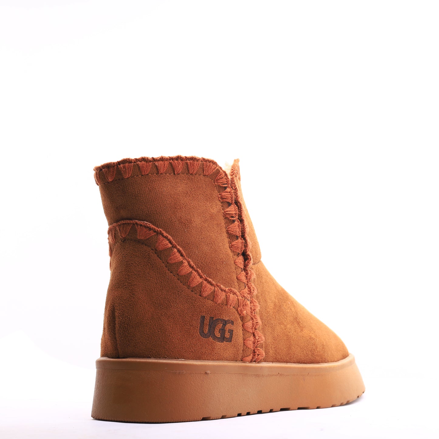 Fur Winter Boots Camel