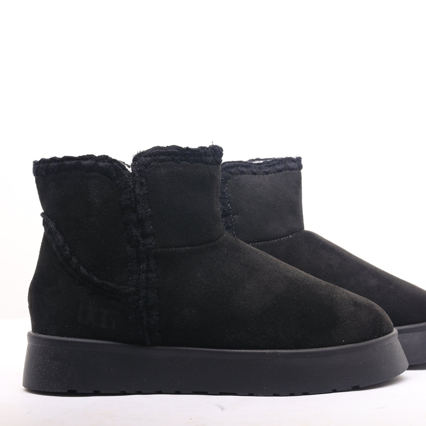 Fur Winter Boots Black