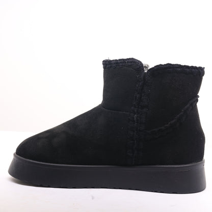 Fur Winter Boots Black