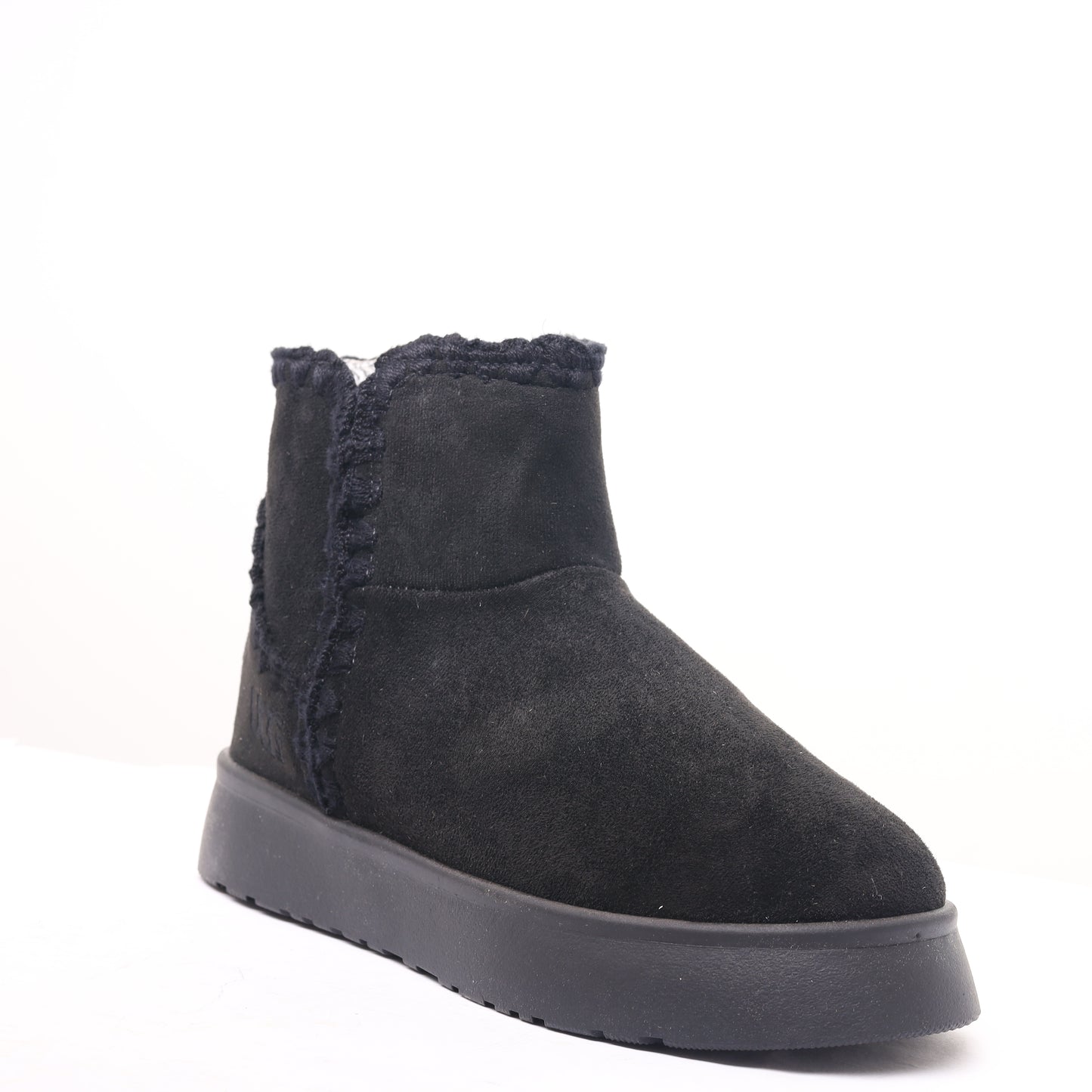 Fur Winter Boots Black