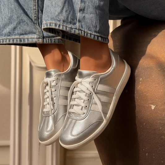 Silver Casual Sneakers
