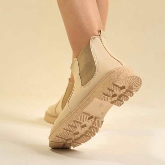 Stick Boots Beige