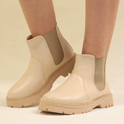 Stick Boots Beige